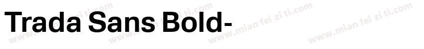Trada Sans Bold字体转换